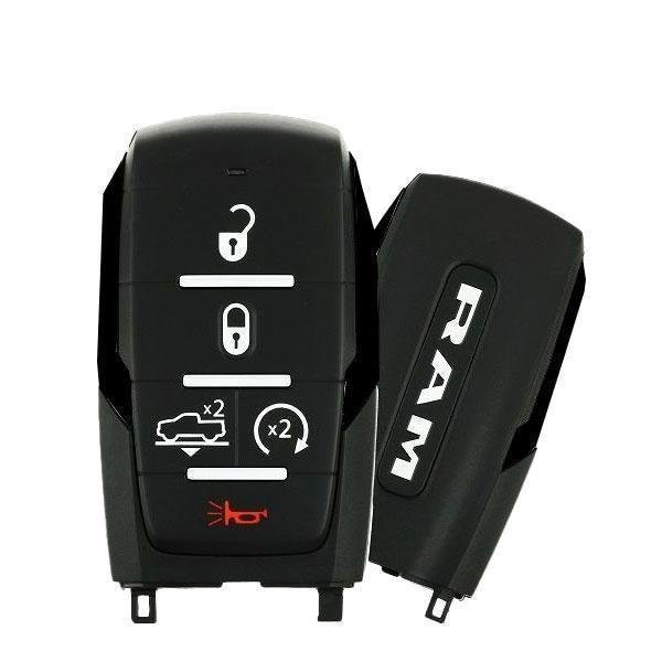 NEW: 2019-2021 Ram 1500 Pickup / 5-Button Smart Key / PN: 68312807AD / OHT-4882056 / w/ Air Susp, Oem, Mfr#: RSK-DDG-2807